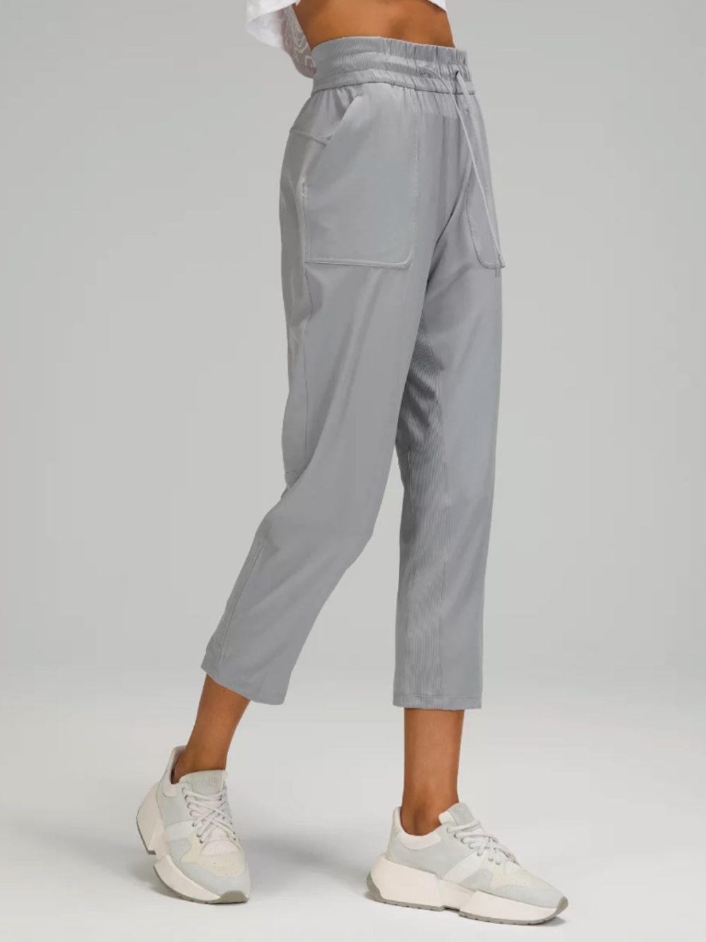 Lululemon Beyond the Studio Crop in Gray Women's Size 4